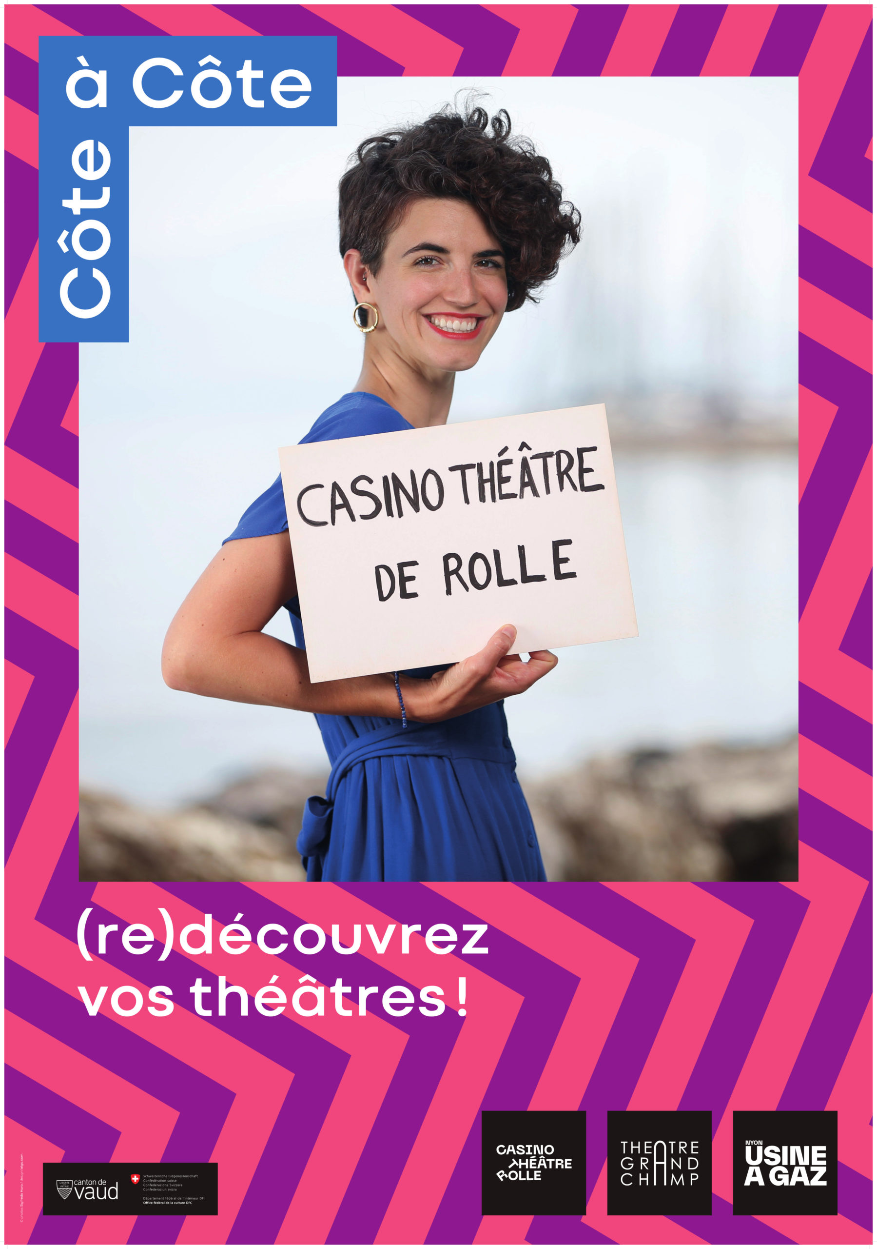 Affiche Côte à Côte · Casino Théâtre de Rolle